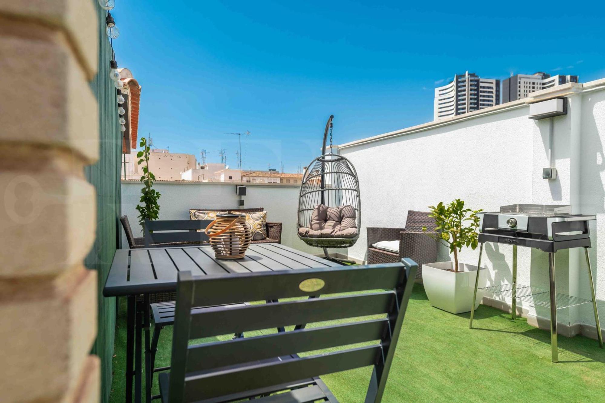Modern Studio With Private Rooftop Terrace By Rems Malaga Ngoại thất bức ảnh