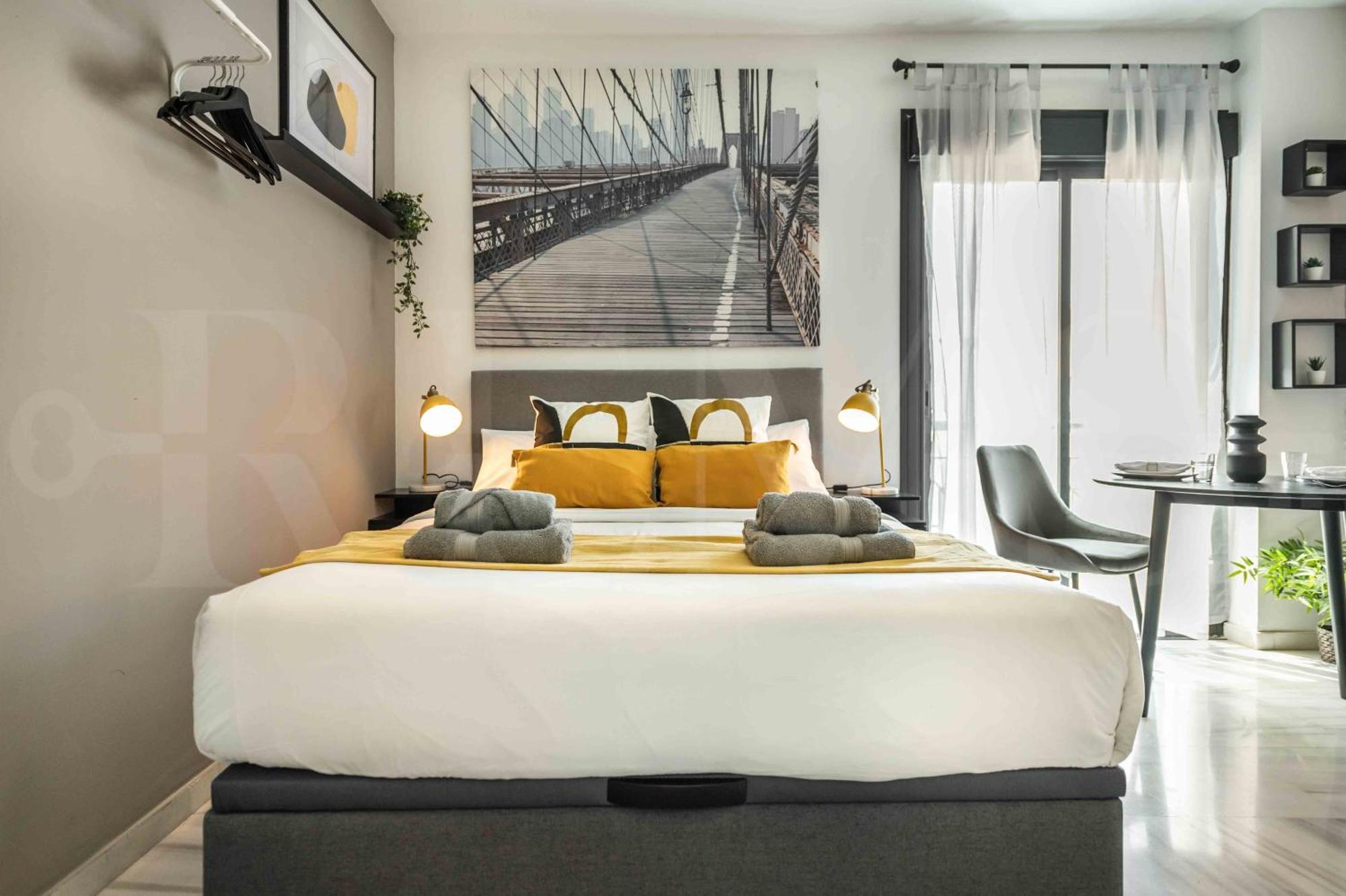 Modern Studio With Private Rooftop Terrace By Rems Malaga Ngoại thất bức ảnh